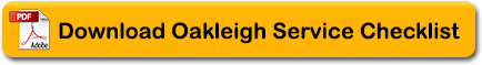 Oakleigh Garage Services Chesham - Service CheckList
